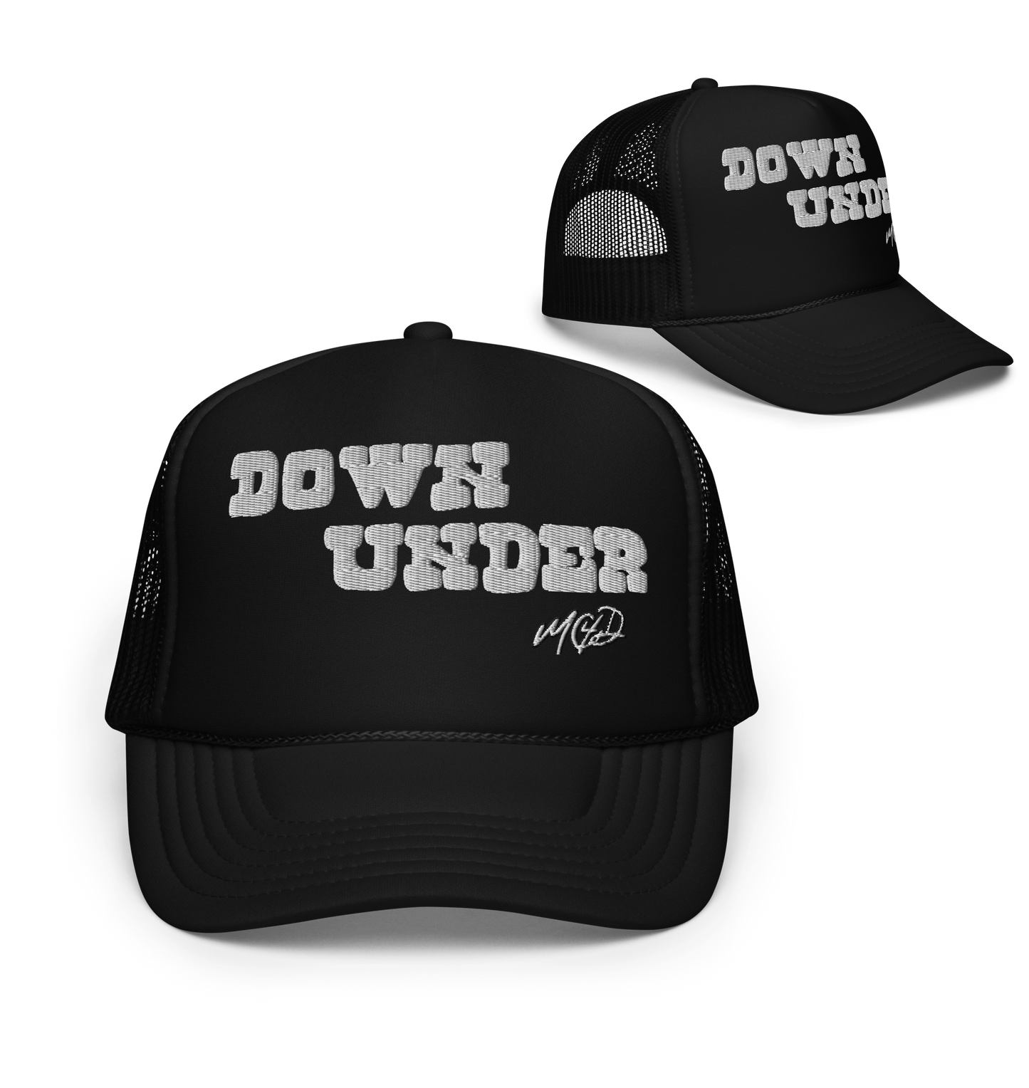 Down Under Trucker Hat Black