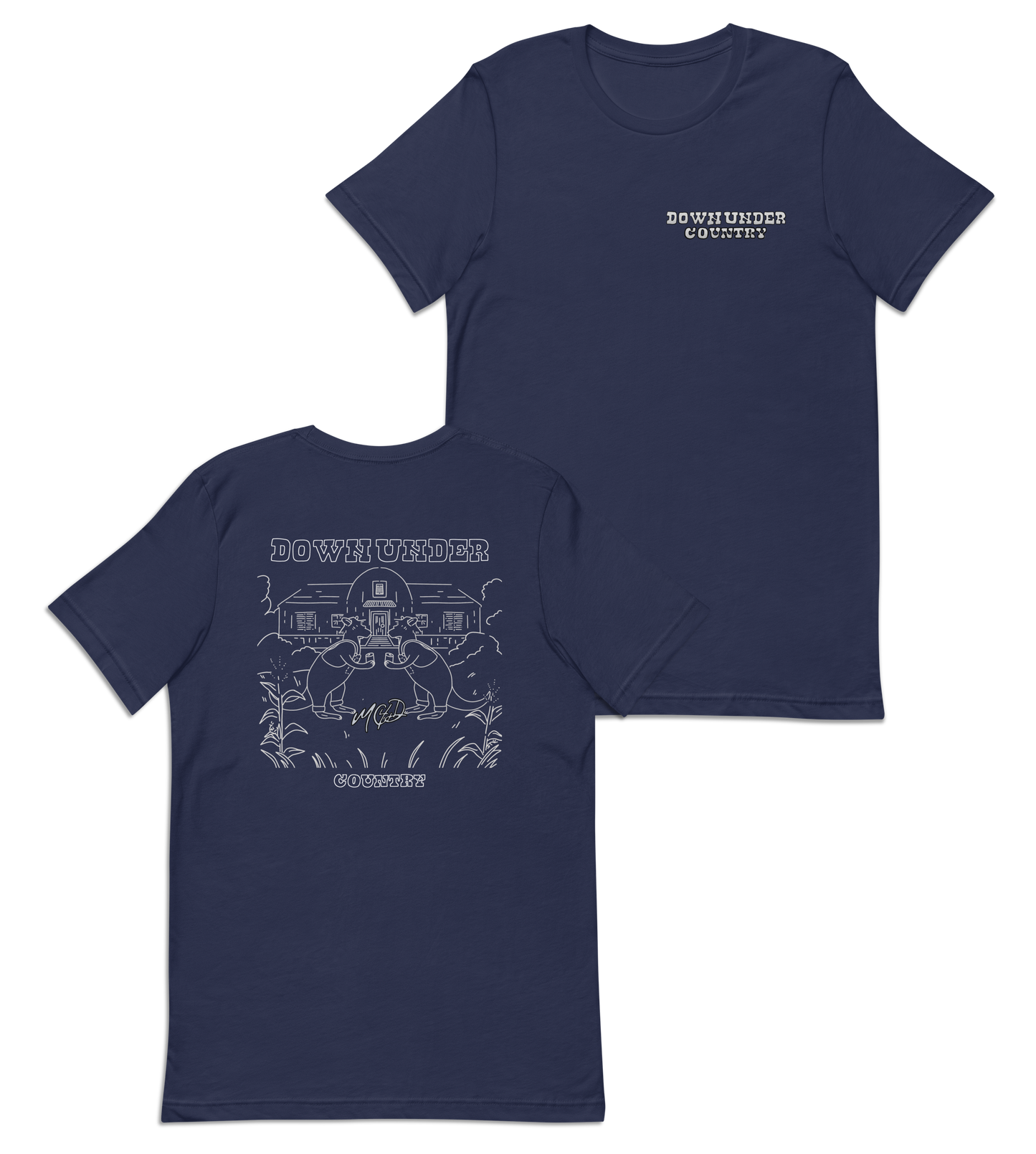 Down Under Country Tee Navy