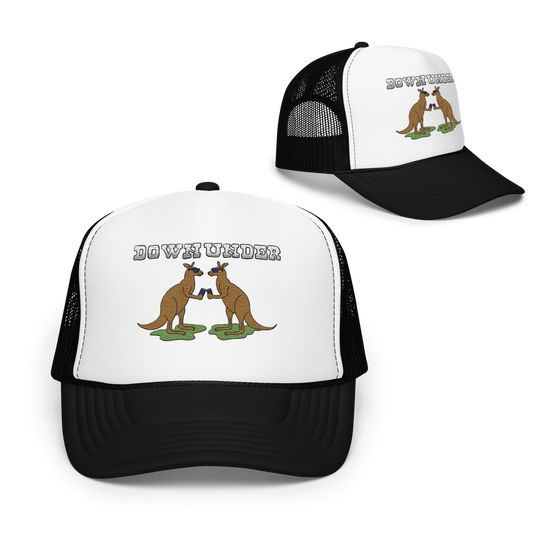 Down Under Trucker Hat White